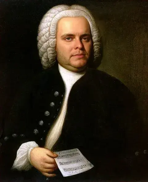 Imagen de Johann Sebastian Mach generada con Face Fusion